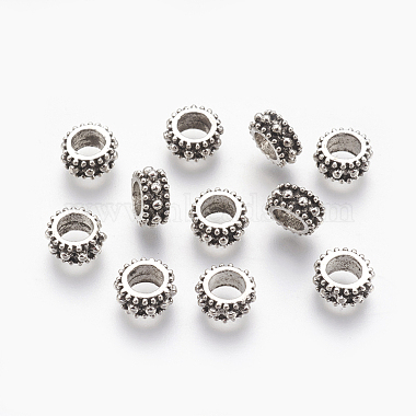 9mm Rondelle Alloy Beads