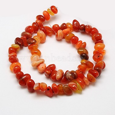 Nuggets Natural Red Carnelian Beads Strands(G-N0128-69)-2