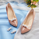 プラスチック模造真珠の靴の装飾を備えた合金(FIND-WH0126-170KCG)-4