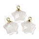 Natural Quartz Crystal Pendants(G-P540-01G-02)-1