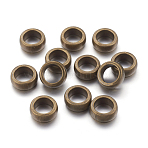 Tibetan Style Spacer Beads, Rondelle, Cadmium Free & Nickel Free & Lead Free, Antique Bronze, 11x5mm, Hole: 7.5mm(TIBEB-A11971-AB-FF)