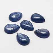 Teardrop Natural Kyanite/Cyanite/Disthene Cabochons, 14x10x4.5~5mm(X-G-O145-01D)