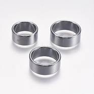 Non-magnetic Synthetic Hematite Rings, Original Color, Size 11(21mm)(RJEW-K223-01-21mm)