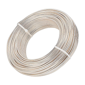 Aluminum Wire, for Jewelry Making, Champagne Gold, 12 Gauge, 2.0mm, about 180.44 Feet(55m)/500g