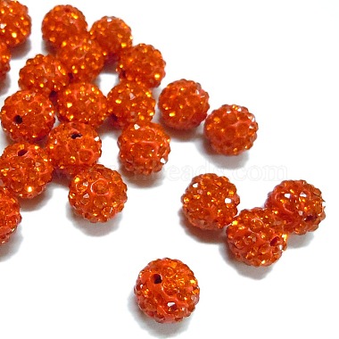 Polymer Clay Rhinestone Beads(RB-C1438-12mm-A20)-2