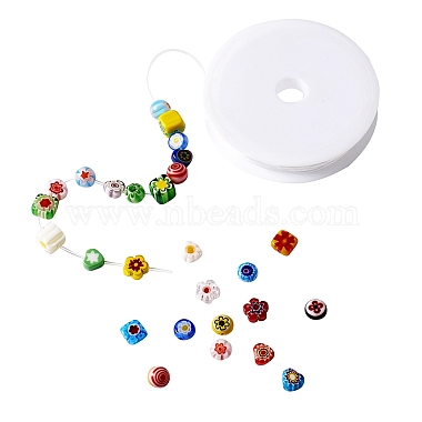 Handmade Millefiori Glass Beads(LAMP-KS0001-01)-6
