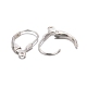 Sterling Silver Leverback Hoop Earring Findings(X-STER-A002-181)-3