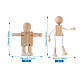 jouets de robot en bois blanc inachevé(AJEW-TA0001-03)-8