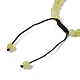 6mm Round Natural Lemon Jade Braided Bead Bracelets(BJEW-C067-01A-02)-4