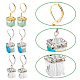 3 Pairs 3 Colors Bling Glass Cube Dangle Leverback Earrings(EJEW-AN0002-81)-3