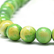 Chapelets de perle en jade d'un océan blanc synthétique(G-S254-6mm-C03)-4