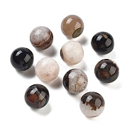 Natural Agate Sphere Beads, No Hole, Round, 20mm(G-G129-01)