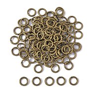 Open Jump Rings Brass Jump Rings, Cadmium Free & Lead Free, Antique Bronze, 7x1mm, 18 Gauge, Inner Diameter: 5mm, about 4000pcs/500g(JRC7MM-AB)