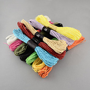 Mixed Color Twisted Paper Cord, For Paper Craft, Mixed Color, 1.5mm, about 393.7 yards(360m)/bag(DIY-S003-03-30m)