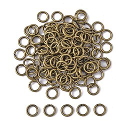 Open Jump Rings Brass Jump Rings, Cadmium Free & Lead Free, Antique Bronze, 7x1mm, 18 Gauge, Inner Diameter: 5mm, about 4000pcs/500g(JRC7MM-AB)