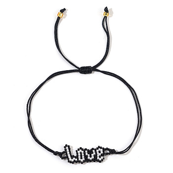 Simple Imported Beaded Love Bracelet for Girlfriend Gift