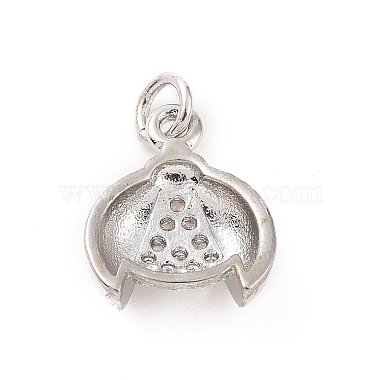 Brass Micro Pave Cubic Zirconia Charms(KK-C012-44P)-2