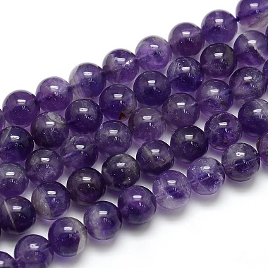 10mm Round Amethyst Beads