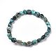 Natural Turquoise Bead Stretch Bracelets(X-BJEW-K213-64)-3