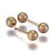 304 Stainless Steel Ball Stud Earrings(EJEW-H113-01G-A)-2