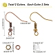Elite 400Pcs 2 Colors Iron Earring Hooks(DIY-PH0009-58)-2