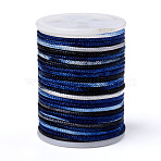 Segment Dyed Polyester Thread, Chinese Knotting Cord, Colorful, 1.5mm, about 4.70 yards(4.3m)/roll(NWIR-I013-C-04)