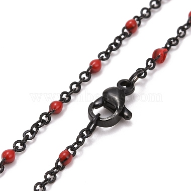 Ion Plating(IP) 304 Stainless Steel Cable Chain Necklaces(NJEW-K122-03J)-3