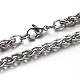 Great 304 Stainless Steel Wheat Chain Necklaces(NJEW-O058-04P)-1