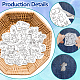 4 Sheets 11.6x8.2 Inch Stick and Stitch Embroidery Patterns(DIY-WH0455-015)-3