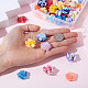 72Pcs 2 Style 6 Colors Smudged Color Opaque Resin Cabochons(RESI-CD0001-19)-7