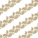 5 Yards Vintage Metallic Gold Polyester Lace Trim(OCOR-OC0001-32)-1
