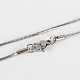 304 Stainless Steel Snake Chain Necklace Making(STAS-P045-19P)-1