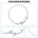 2Pcs 2 Colors ABS Plastic Pearl Beaded Necklaces Set for Women(NJEW-AN0001-21)-3