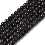 Natural Cordierite/Iolite/Dichroite Beads Strands, Round, 6mm, Hole: 1mm, about 78pcs/strand, 15.7 inch(G-P132-14-6mm)