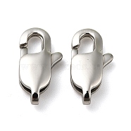 304 Stainless Steel Lobster Claw Clasps, 6x13mm(X-STAS-K13)