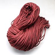 7 Inner Cores Polyester & Spandex Cord Ropes, Solid Color, for Rope Bracelets Making, Brown, 4~5mm, about 109.36 yards(100m)/bundle, 420~500g/bundle(RCP-R006-186)