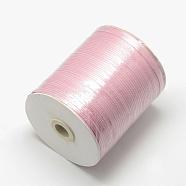 Double Face Satin Ribbon, Polyester Ribbon, Pink, 1/8 inch(3mm) wide, about 880yards/roll(804.672m/roll)(RC3mmY041)