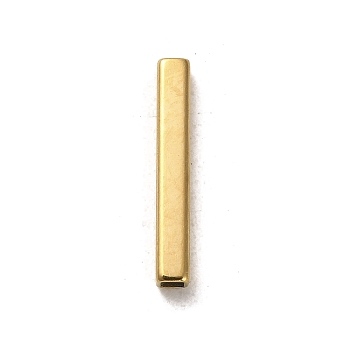 304 Stainless Steel Beads, Rectangle, Golden, 20x3x3mm, Hole: 2x2mm
