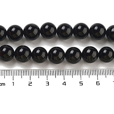 natürliche schwarze Onyxperlenstränge(X-G-R198-10mm)-4