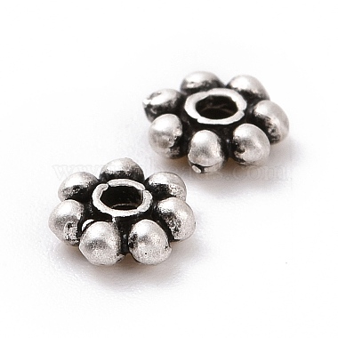 925 Sterling Silver Bead Caps(STER-D036-20AS-01)-2