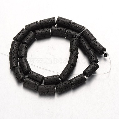 Synthetic Lava Rock Bead Strands(G-N0118-18)-2