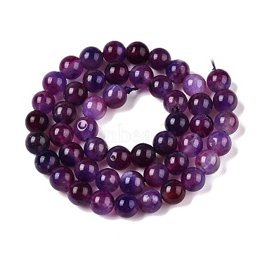 Dyed Natural White Jade Beads Strands(G-T138-8mm-210-12)-2