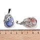 Synthetic Mixed Stone Teardrop Pendants(G-G112-03P)-3