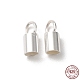 925 Sterling Silver Cord Ends(STER-P055-01D-S)-1