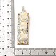Natural Trochus Shell Alloy Big Pendants(KK-F868-09KCG)-3