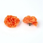 Silk Artificial Flower, for DIY Wedding Party Garland Decoration, Tomato, 59x39mm, Hole: 2mm(DIY-WH0259-05B)