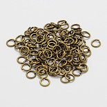 Antique Bronze Ring Brass Close but Unsoldered Jump Rings(X-KK-M165-5mm-03AB-RS)