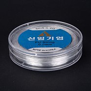 Korean Round Crystal Elastic Stretch Thread, for Bracelets Gemstone Jewelry Making Beading Craft, Clear, 0.5mm, about 109.36~120.29 yards(100~110m)/roll(EW-I003-A02-01)