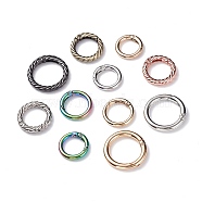 Alloy Spring Gate Rings, O Rings, Mixed Color, 24.5~35x4~5mm(FIND-XCP0001-65)