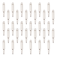 30Pcs 201 Stainless Steel Pendants, Knife, Stainless Steel Color, 23x3.5x3mm, Hole: 1.5mm(STAS-DC0010-30)